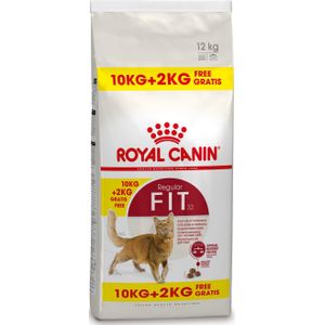 10 + 2 kg Royal Canin Regular Fit 32 kattenvoer