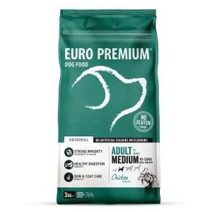 3 kg Euro Premium Adult Medium Chicken & Rice hondenvoer