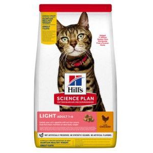10 kg Hill's Adult Light met kip kattenvoer