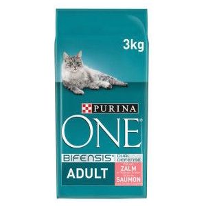 2 x 3 kg Purina One Adult met zalm kattenvoer