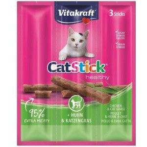 Vitakraft Catstick Healthy met kip & kattengras kattensnack