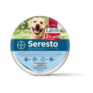 Seresto halsband grote hond (vanaf 8 kg) 2-pack