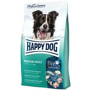 2 x 12 kg Happy Dog Fit & Vital Medium Adult hondenvoer