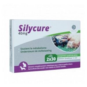 Silycure 40 mg tabletten voor katten en kleine honden