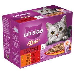 Whiskas 1+ Duo Classic Variaties in gelei multipack  (12 x 85 g)