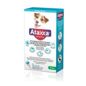 Ataxxa 500 mg/100 mg spot-on hond (4 kg tot 10 kg)