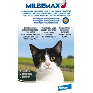 Milbemax ontwormingstabletten kleine katten en kittens
