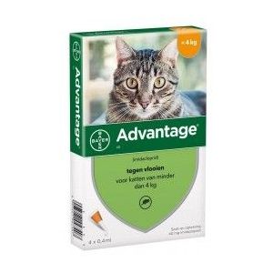 Advantage Nr. 40, Vlooienmiddel (tot 4kg) kat