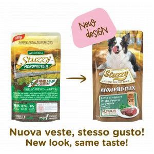 Stuzzy Dog Grain Free Monoprotein kalf met snijbiet nat hondenvoer 150 gr.