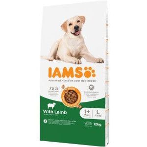 2 x 12 kg Iams for Vitality Adult Large met lam hondenvoer