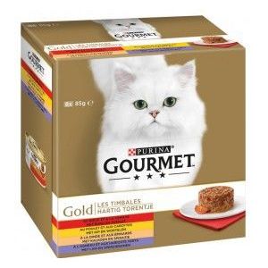 Gourmet Gold 8-Pack Hartig Torentje kattenvoer