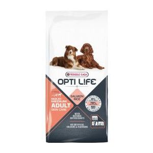 12,5 kg Opti Life Adult Skincare Medium/Maxi hondenvoer