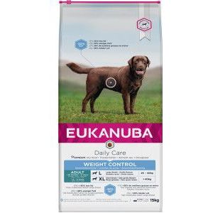 2 x 15 kg Eukanuba Adult Weight Control Large Breed hondenvoer