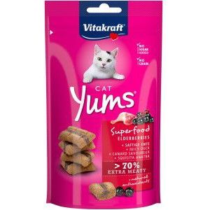 Vitakraft Cat Yums Superfood met vlierbes kattensnack (40 g)