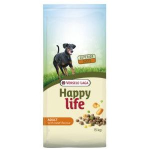 15 kg Happy Life Adult met rundsmaak hondenvoer