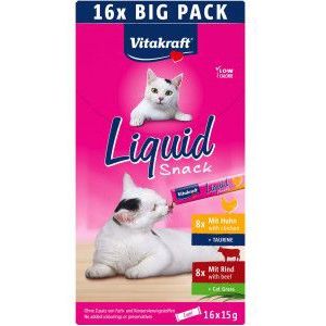 Vitakraft Liquid Snack kattensnack multipack (16 x 15 g)