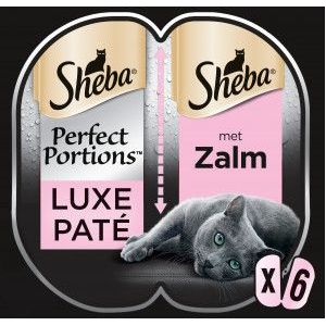 Sheba Perfect Portions Luxe Paté met zalm nat kattenvoer 6 x 37,5g