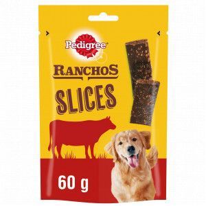 Pedigree Ranchos Slices met rund hondensnack (60 g)