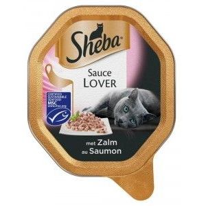 Sheba Sauce Lover met zalm natvoer kat (85 g)