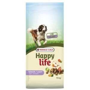 15 kg Happy Life Senior/Light hondenvoer