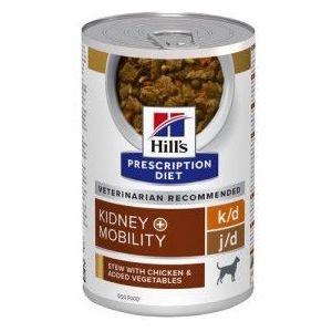 Hill's Prescription Diet K/D Kidney + Mobility stoofpotje met kip & groenten 354 g blik