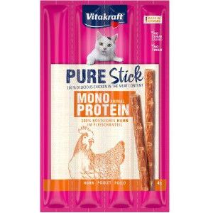 Vitakraft Pure Stick kip kattensnack (4 x 5 g)