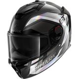 Shark Spartan GT Pro Carbon Ritmo, integraalhelm, Zwart/Donkergrijs/Zilver, S