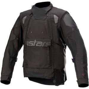 Alpinestars Halo, textieljas Drystar, zwart/zwart, XL