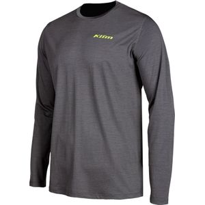 Klim Teton Merino Wool, functioneel shirt lange mouw, donkergrijs, L