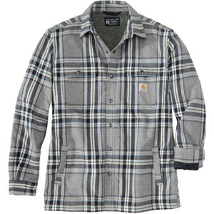 Carhartt Flannel-Sherpa, shirt/jas, Grijs/Donkergrijs (Aph), XL