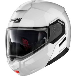Nolan N90-3 Classic N-Com, opklapbare helm, Wit, XS