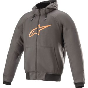 Alpinestars Chrome Sport, zip hoodie, grijs/oranje, S