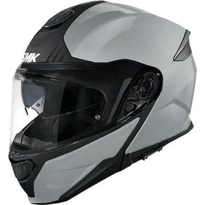 SMK Gullwing Solid, opklapbare helm, Mat Lichtgrijs/Zwart, 3XL