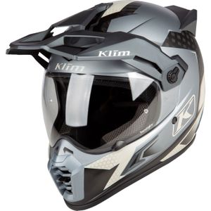 Klim Krios Pro Charger, enduro helm, Mat Grijs/Lichtgrijs/Donkergrijs, XL