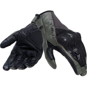Dainese Karakum Ergo-Tek, handschoenen, zwart/donkergroen, XL
