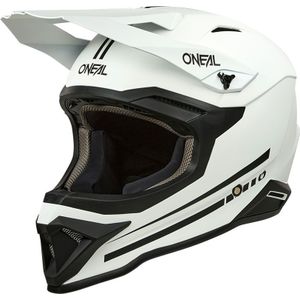 ONeal 1SRS Solid S25, motorcrosshelm, Mat Wit/Zwart, XL