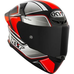KYT TT-Revo Tourist, integraalhelm, Zwart/Wit/Neon-Rood, XS