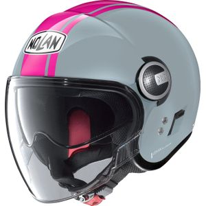 Nolan N21 Visor Dolce Vita, jethelm, Lichtgrijs/Pink, XXS