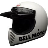 Bell Moto-3 Classic, kruishelm, Wit/Zwart, S