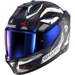 Shark Skwal i3 Linik, integraalhelm, Mat Blauw/Wit/Rood, XS