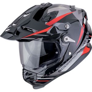 Scorpion ADF-9000 Air Feat, enduro helm, zwart/zilver/rood, S