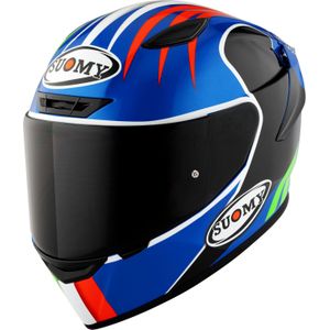 Suomy Track-1 Pecco Mugello 2022, integraalhelm, Zwart/Blauw/Groen/Rood, XL