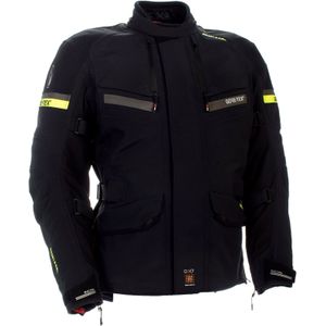 Richa Atlantic, textieljas Gore-Tex, zwart/neon geel, XXL