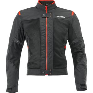 Acerbis Ramsey Vented, textieljas, zwart/rood, 3XL