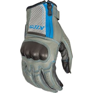 Klim Induction, handschoenen, Lichtgrijs/Neon-Blauw, XL