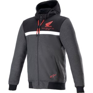 Alpinestars Chrome Street Honda, textieljas, grijs/zwart/rood, XXL