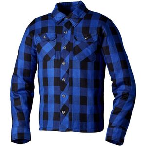 RST X Lumberjack, jasje/shirt van textiel, blauw/zwart, XL
