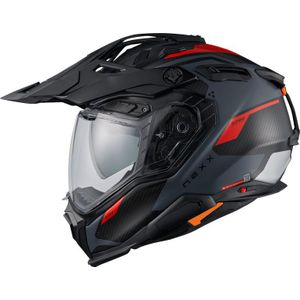 Nexx X.WED3 Pro Keyo, enduro helm, Mat Wit/Oranje, S