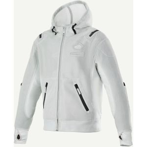 Alpinestars Moflow Air Tech Hoodie, stoffen jas, lichtgrijs/zwart, XL