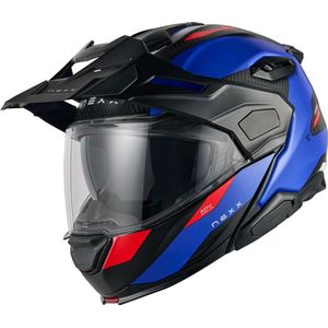 Nexx X.Lifecountry Terra, opklapbare helm, zwart/blauw/rood, XS